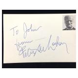Felix M Locher Signature Card