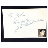 John Warburton Signature Card