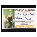 Barbara Babcock Signed & Inscribed Promo Card