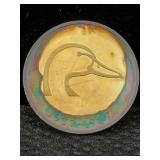 .999 Fine Silver 1 Ozt 50th Anniv. Duck Round