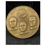 Apollo 13 Bronze Ralph Medallion, Sz 2.5in By