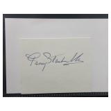 Fanny blankets koen cut autograph