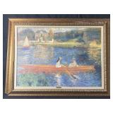 Renoir Framed Print. Frame Is Damaged. 36x48