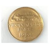 Bronze 1924 VIII Paris Olympics Participation