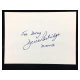 Derek Partridge Signature Card