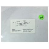 Buzz Aldrin Signed Business Card