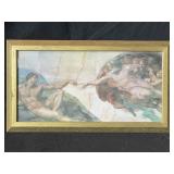 Michelangeloï¿½s The Creation Of Adam Print 18x10