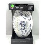 NFL celebrity autographed football with stars