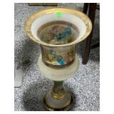 Glass decorative vase, approx 10x18in