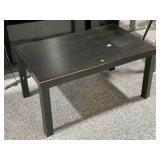 Dark coffee table, approx 22x35x18in