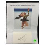 Kristi yamaguchi cut autograph W/COA