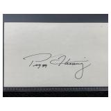 Peggy Fleming cut autograph W/COA
