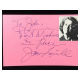 Joan Linville Signature Card