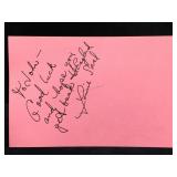 Louise Sorel Signature Card