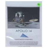Apollo 14 Lunar Surface Flown Flag Relic w/ COA