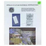 Apollo 15 Lunar Material Stowage Bag Relic w/ COA