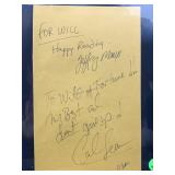 Carl Lewis cut autograph