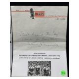 Johnny Weissmuller cut autograph