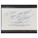 Bob seagren cut autograph W/COA