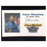 John Winston Signed Promo Card