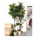2-Faux trees, approx 5.8ft tall