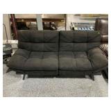 Black futon couch, approx 67in long