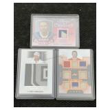 Mixed lot of hockey game used jersey cards