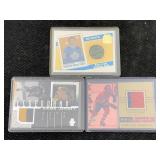 Mixed lot of hockey game used jersey cards