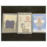 Mixed lot of hockey game used jersey cards