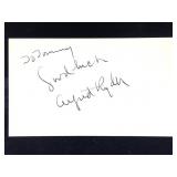 Alfred Ryder Signature Card