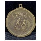 1940 Chicago tribune golden gloves trophy medal