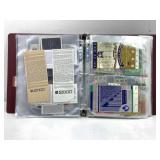 Album full of vintage hockey tickets