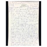 Ian Wolfe Handwritten Signed Letter On Personal