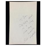 Bill Campbell Handwritten & Signed Letter