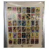 Femforce 3 uncut sheet autographed by artist &