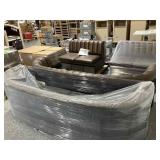 Large U-Shaped Banquette booth seating, 4Pc from
