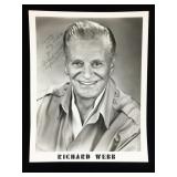 Richard Webb Signed & Inscribed 8x10 Photo