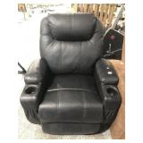 Black electric recliner, missing power cord
