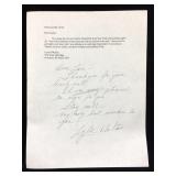 Lezlie Dalton Handwritten and Signed Note to Fan.