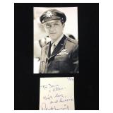 Robert Lansing Signed & Handwritten Note w/ Photo