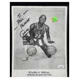 Curly neal autographed jsa photo