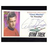 Winston Delugo Signed Promo Card