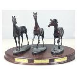 ï¿½The Origins Of Championsï¿½ 3 Pc Horse Sculpture