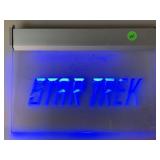 Star Trek LED Acrylic Sign. Working. 12x8.5