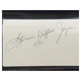 Florence griffin Joyner cut autograph