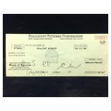 William Windom Signed Canceled Check