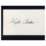 Keith Andes Signature Card W/COA