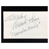Malachi Throne Signed & Inscribed Notecard