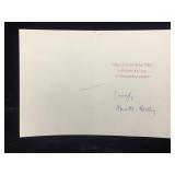 Mariette Hartley Signed Holiday Card