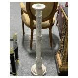 Marble Pedestal Column. Approx 37in
